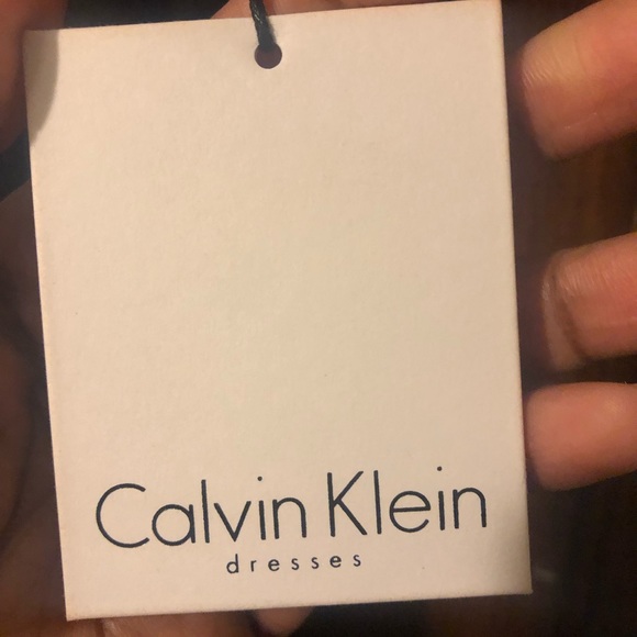 Jeweled one shoulder Calvin Klein dress - Picture 4 of 6